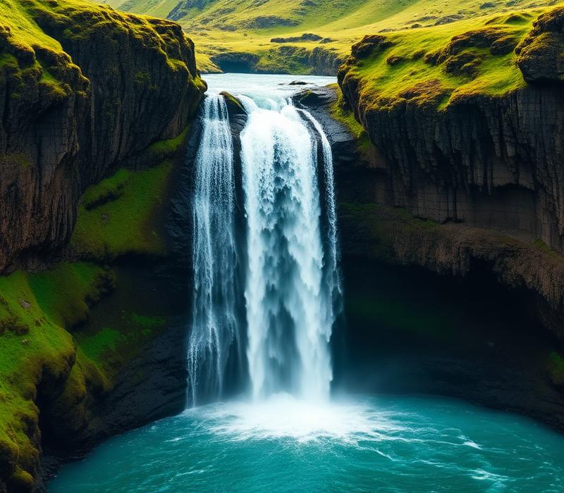 Waterfall in Iceland