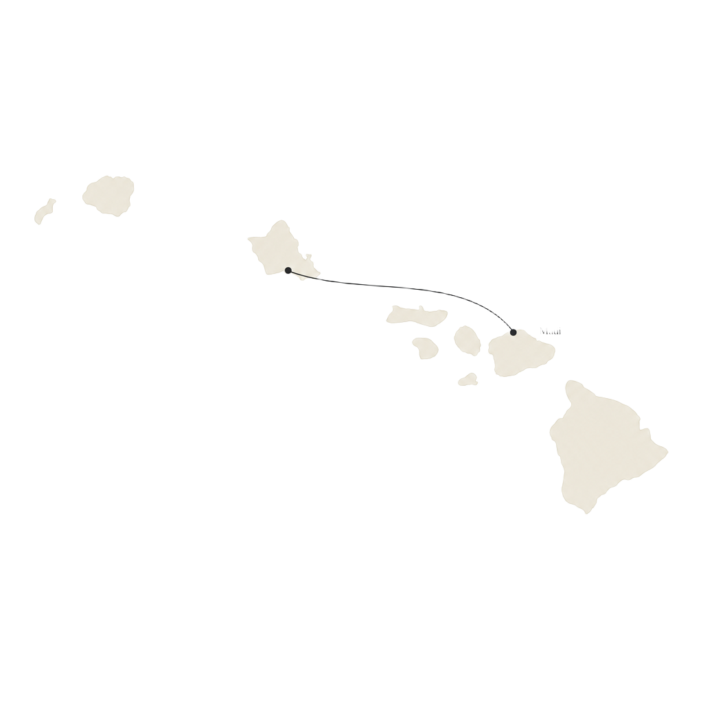 Hawaii route map