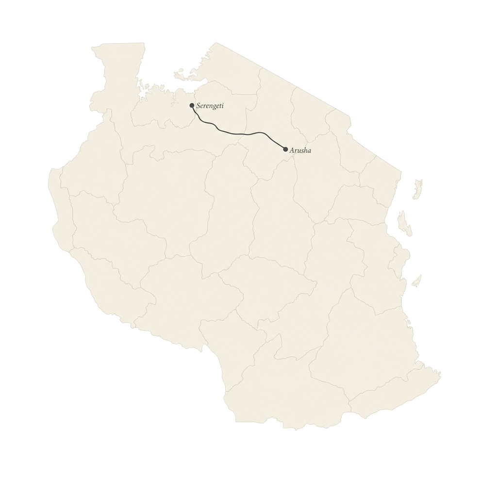 Tanzania route map